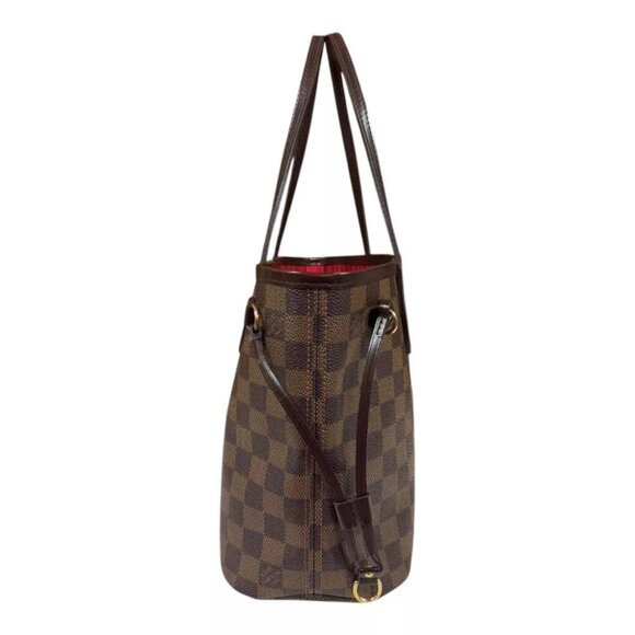 LOUIS VUITTON Tote Bag Damier canvas Damier Never full PM used - Picture 3 of 12